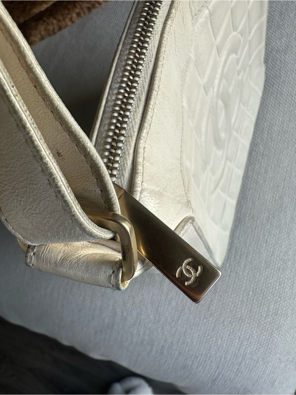 AUTHENTIC Chanel CC Chocolate Bar Shoulder Bag - Picture 8 of 11